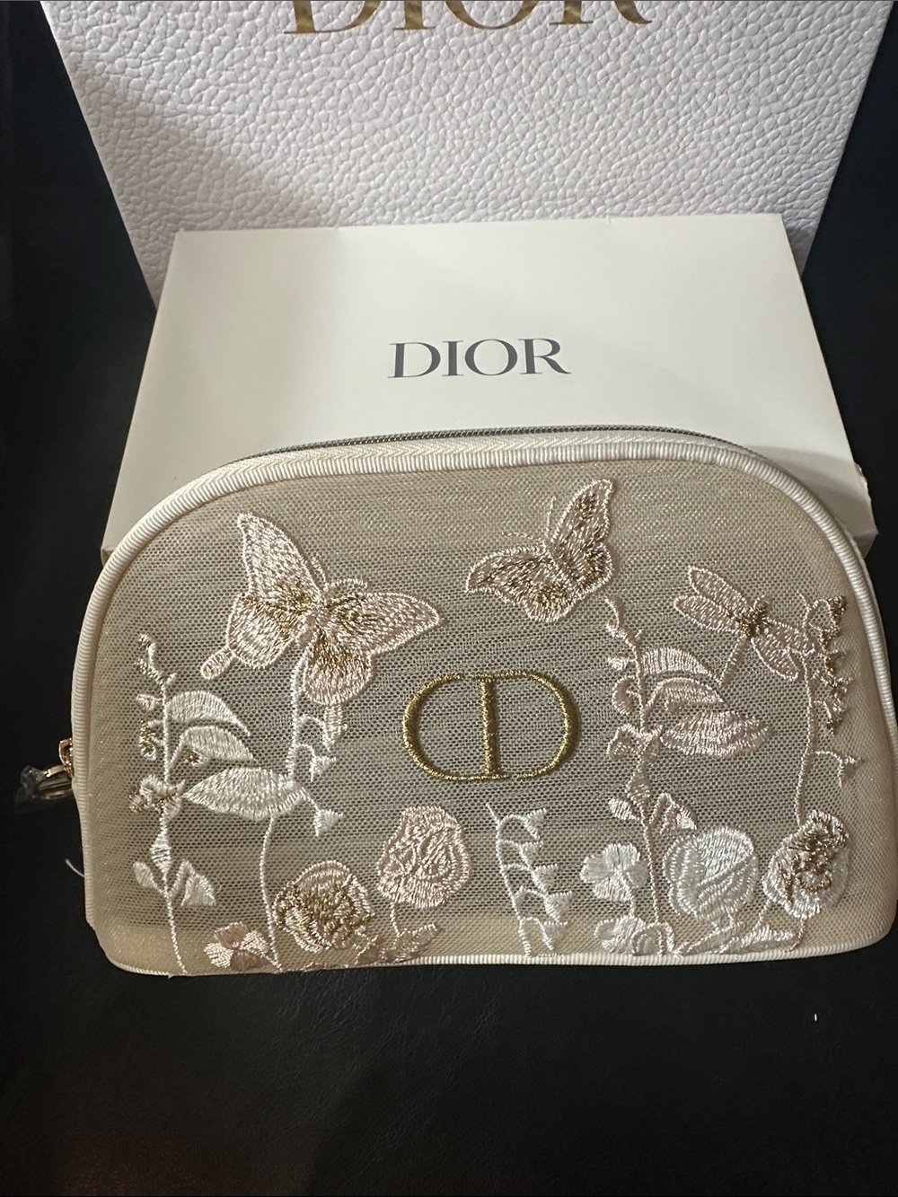 Dior Butterfly Mesh Pouch,New